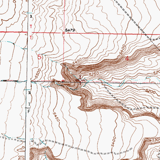 Topographic Map of South Rinconada Arroyo, NM