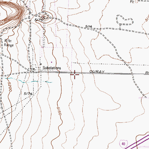 Topographic Map of Ladera Arroyo, NM