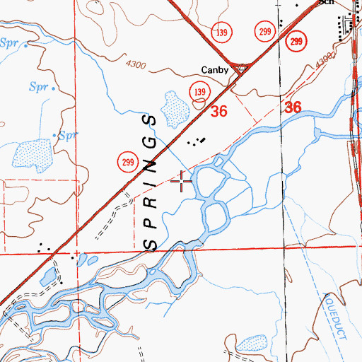 Topographic Map of Westlake Creek, CA