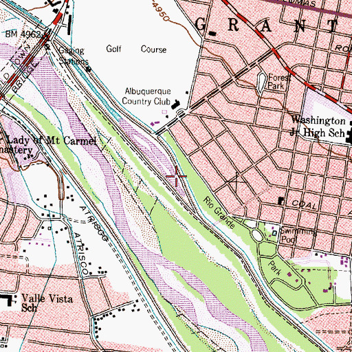 Topographic Map of Kit Carson Park, NM