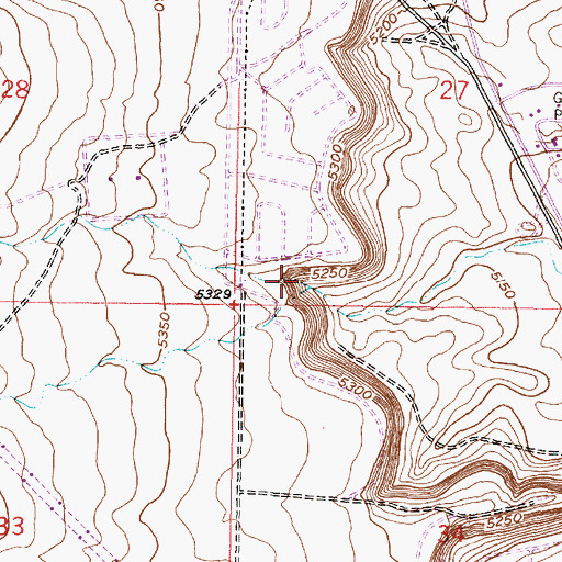 Topographic Map of Middle San Antonio Arroyo, NM
