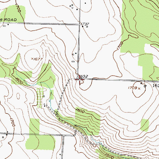 Topographic Map of Beaton School (historical), NY