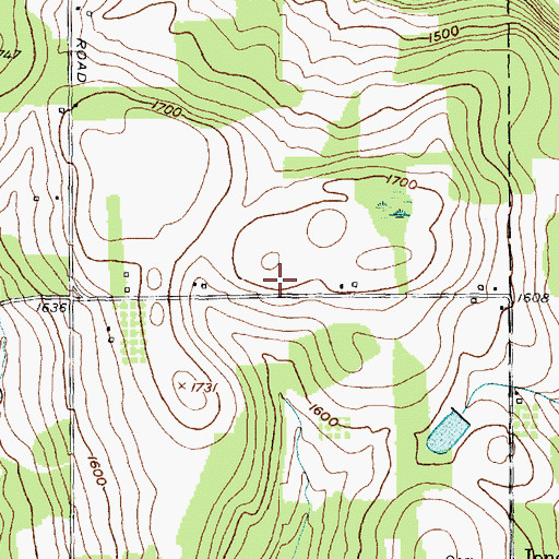 Topographic Map of Bromley School (historical), NY