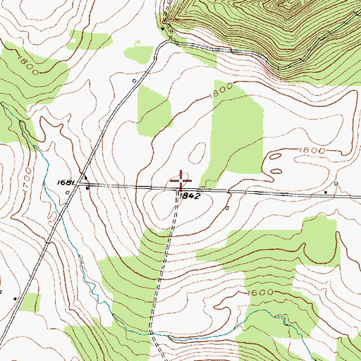 Topographic Map of Gothic School (historical), NY