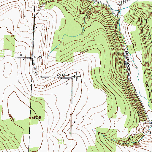 Topographic Map of Shauger School (historical), NY