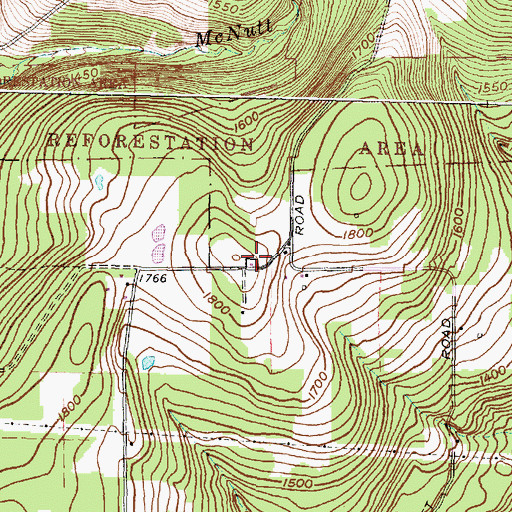 Topographic Map of Stony Knoll School (historical), NY