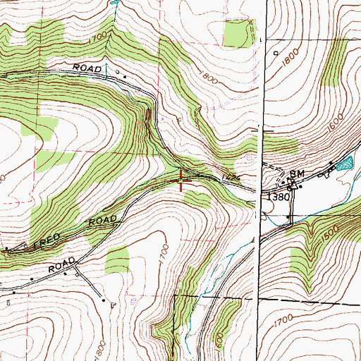 Topographic Map of Brown Hill School (historical), NY