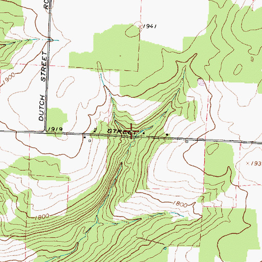 Topographic Map of Gulf School (historical), NY