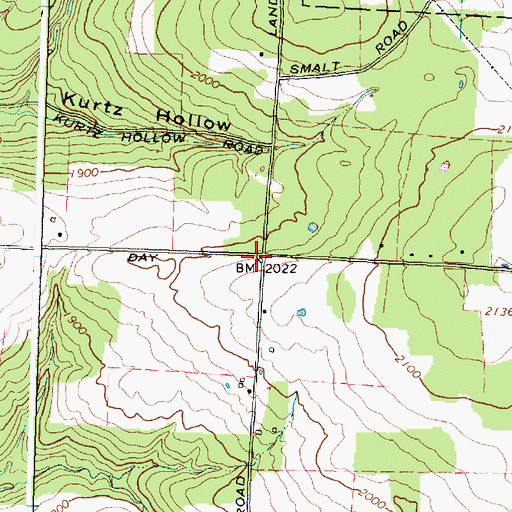 Topographic Map of Healey School (historical), NY