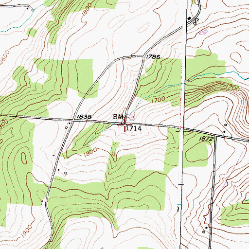 Topographic Map of Misick School (historical), NY