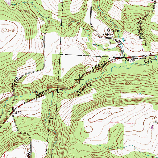 Topographic Map of Swamp School (historical), NY