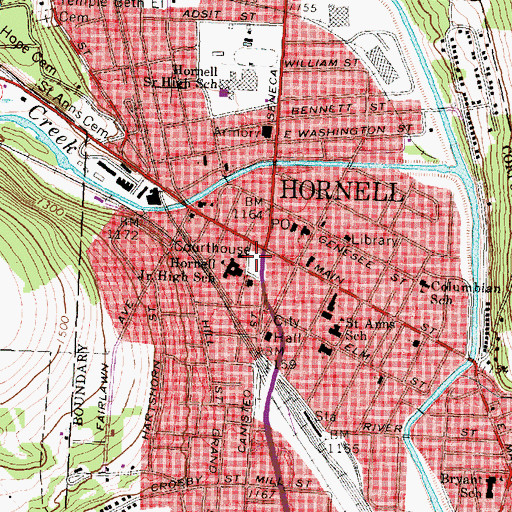 Topographic Map of Union Park, NY