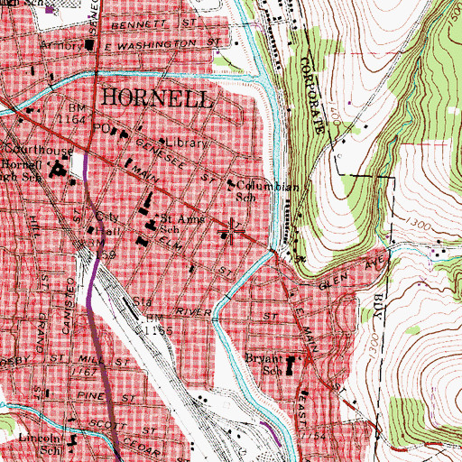 Topographic Map of Christian and Missionary Alliance Church, NY