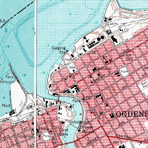 Topographic Map of Frederick Remington Memorial Art Galleries, NY