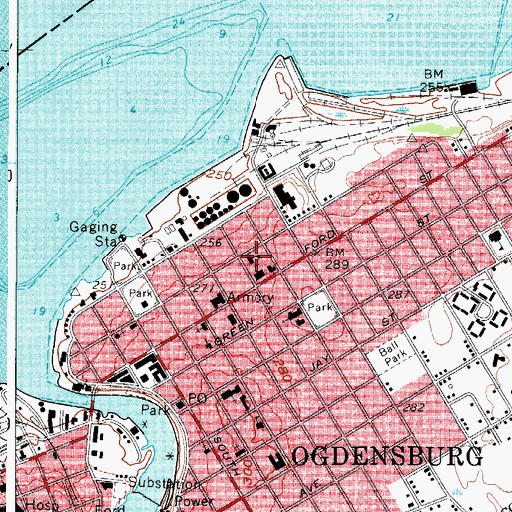Topographic Map of Bishop Conroy Memorial Parochial School, NY