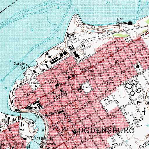 Topographic Map of Sacred Heart Convent, NY