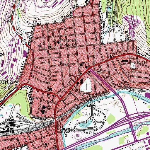 Topographic Map of Unitarian Universalist Church, NY