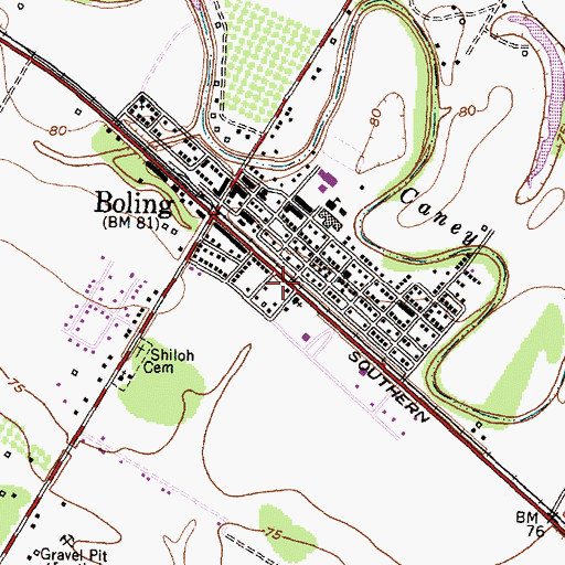 Topographic Map of Wharton County Sheriff's Office, TX