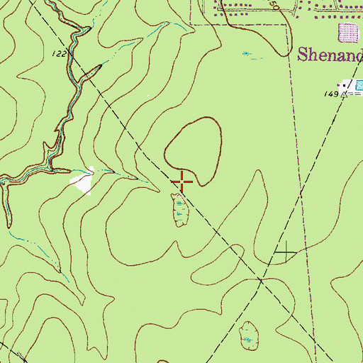 Topographic Map of Montgomery County Sheriff's Office - Patrol District 6, TX