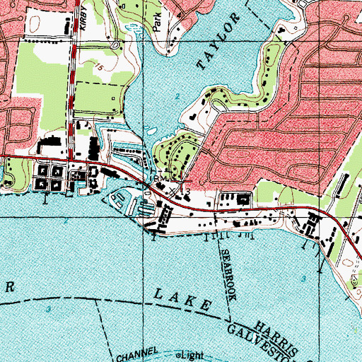 Topographic Map of Lakeview Police Department, TX