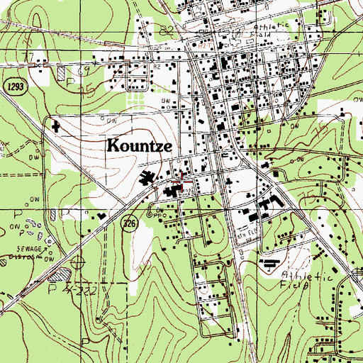 Topographic Map of Hardin County Highway Patrol, TX