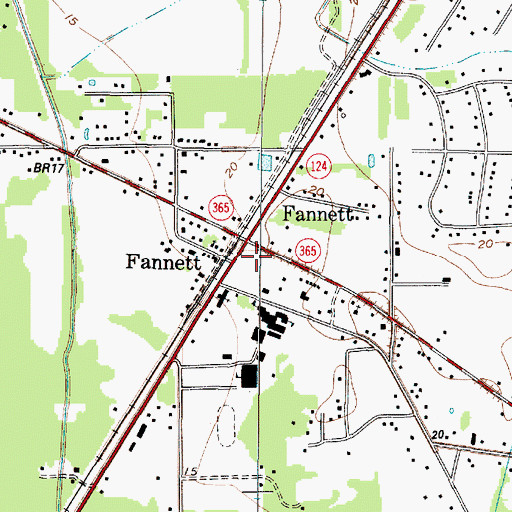 Topographic Map of Jefferson County Constable's Office Precinct 4, TX