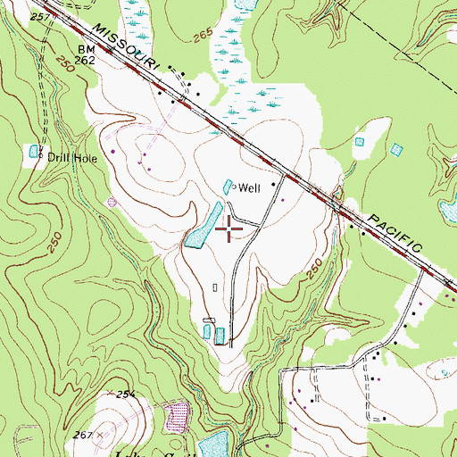 Topographic Map of Montgomery County Sheriff's Office - Patrol District 4, TX