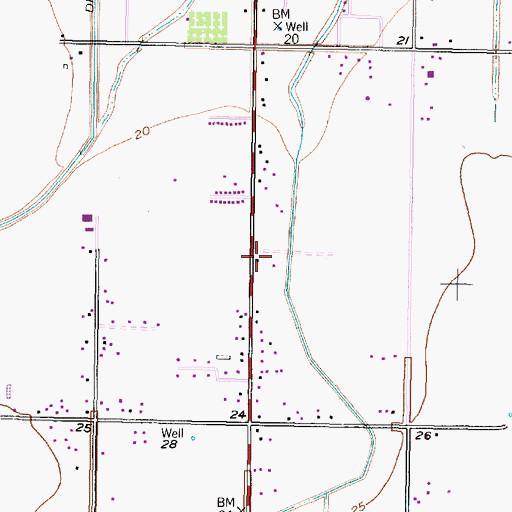 Topographic Map of Galveston County Sheriff's Office, TX