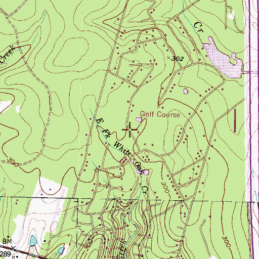 Topographic Map of Panorama Village Police Department, TX