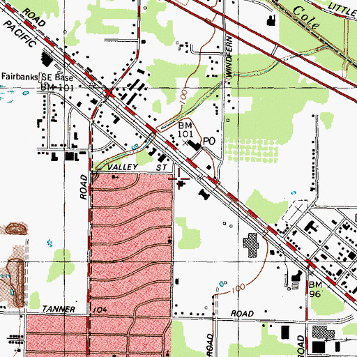 Topographic Map of Houston Police Department - Northwest Division, TX