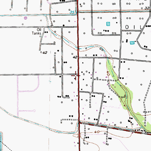 Topographic Map of Brazoria County Sheriff's Department Substation, TX