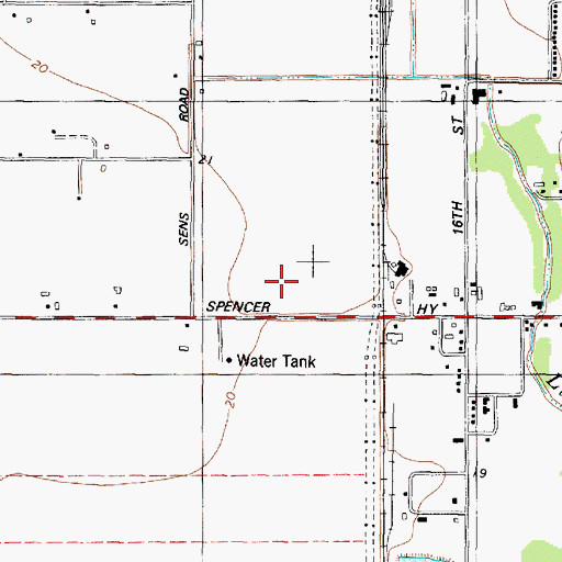 Topographic Map of La Porte Police Department, TX