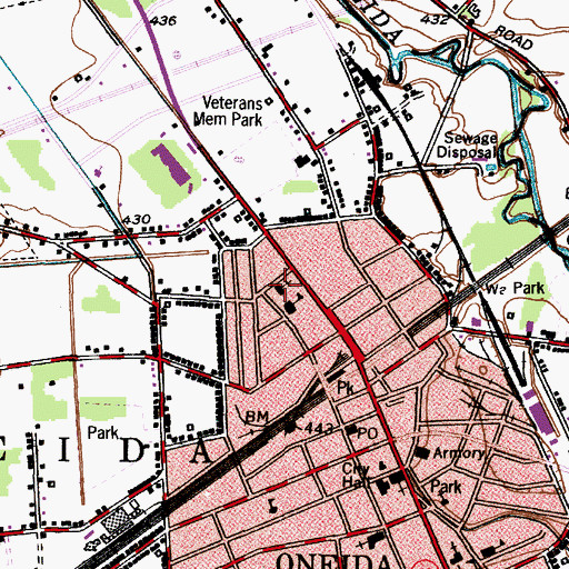 Topographic Map of Saint Joseph's Roman Catholic Church, NY