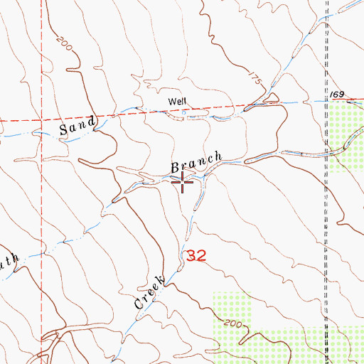 Topographic Map of Whisky Creek, CA