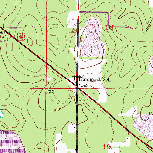 Topographic Map of Hernando County Rock Canning Center & Library, FL