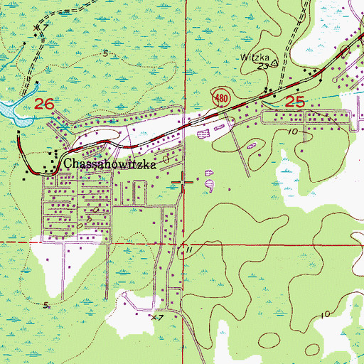 Topographic Map of Citrus County Fire Rescue Station 4, FL