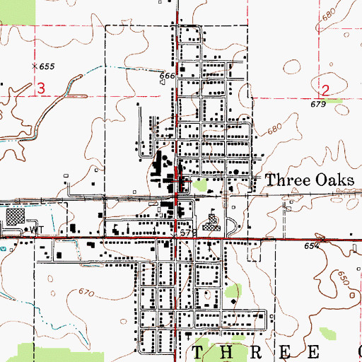 Topographic Map of Real Life Community Church, MI