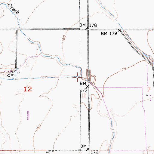 Topographic Map of White Cabin Creek, CA