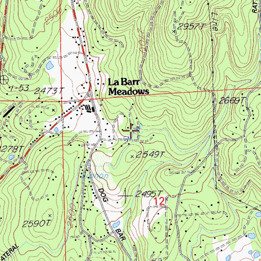 Topographic Map of White Ditch, CA