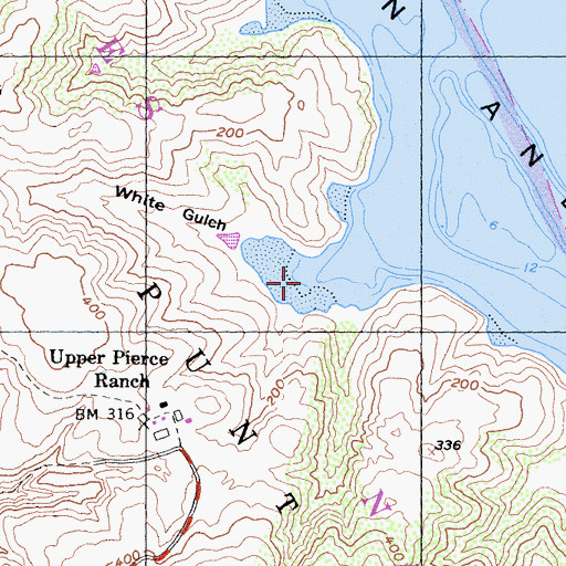 Topographic Map of White Gulch, CA