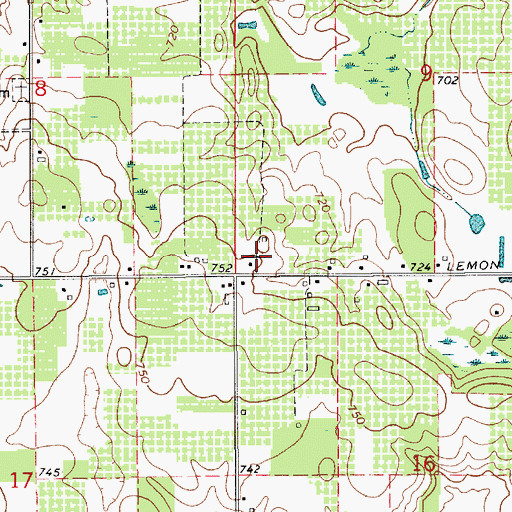 Topographic Map of Stemm Station (historical), MI