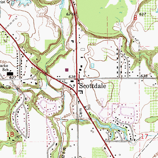 Topographic Map of Carl Station (historical), MI