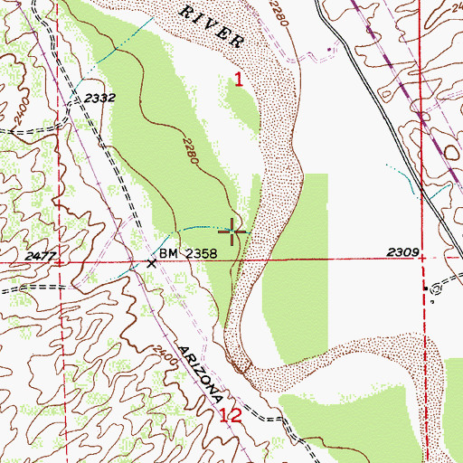 Topographic Map of Pearl Wash, AZ