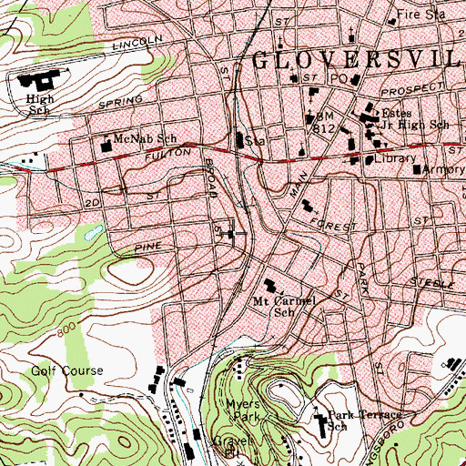 Topographic Map of Saint Francis De Sales Roman Catholic Church, NY