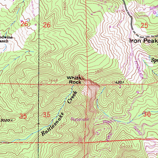 Topographic Map of White Rock, CA