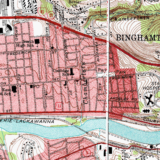 Topographic Map of Free Methodist Church, NY