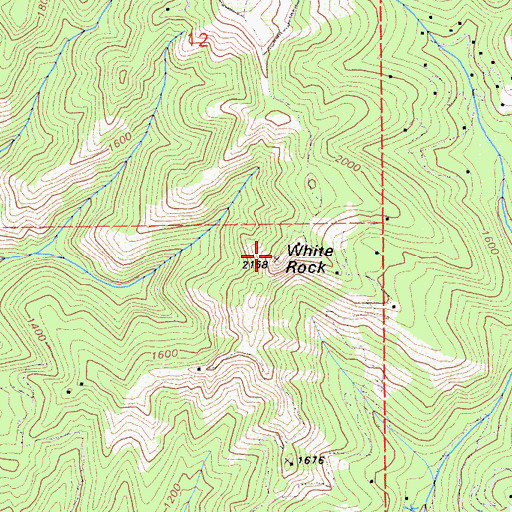 Topographic Map of White Rock, CA