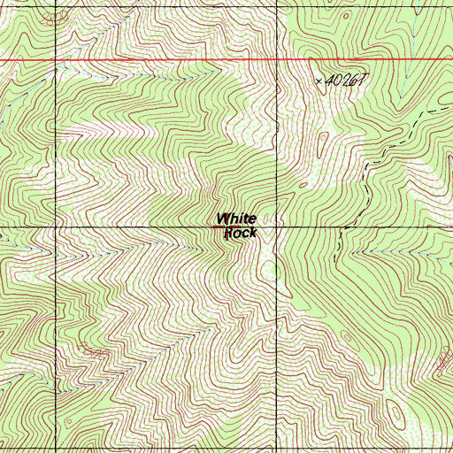 Topographic Map of White Rock, CA