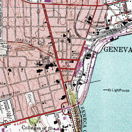 Topographic Map of Smith Opera House, NY