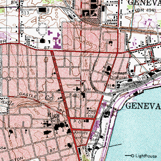 Topographic Map of Saint Michael's Orthodox Church, NY